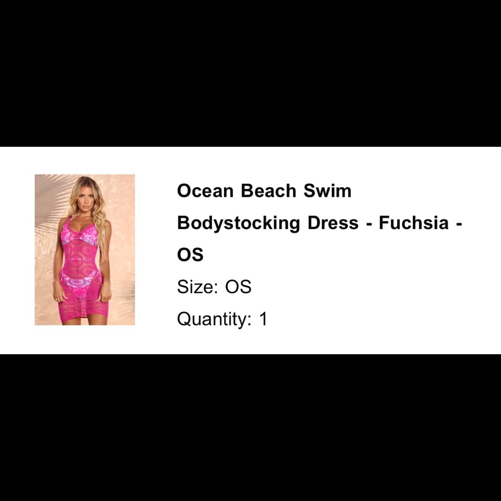 Ocean Beach Swim Bodystocking Dress